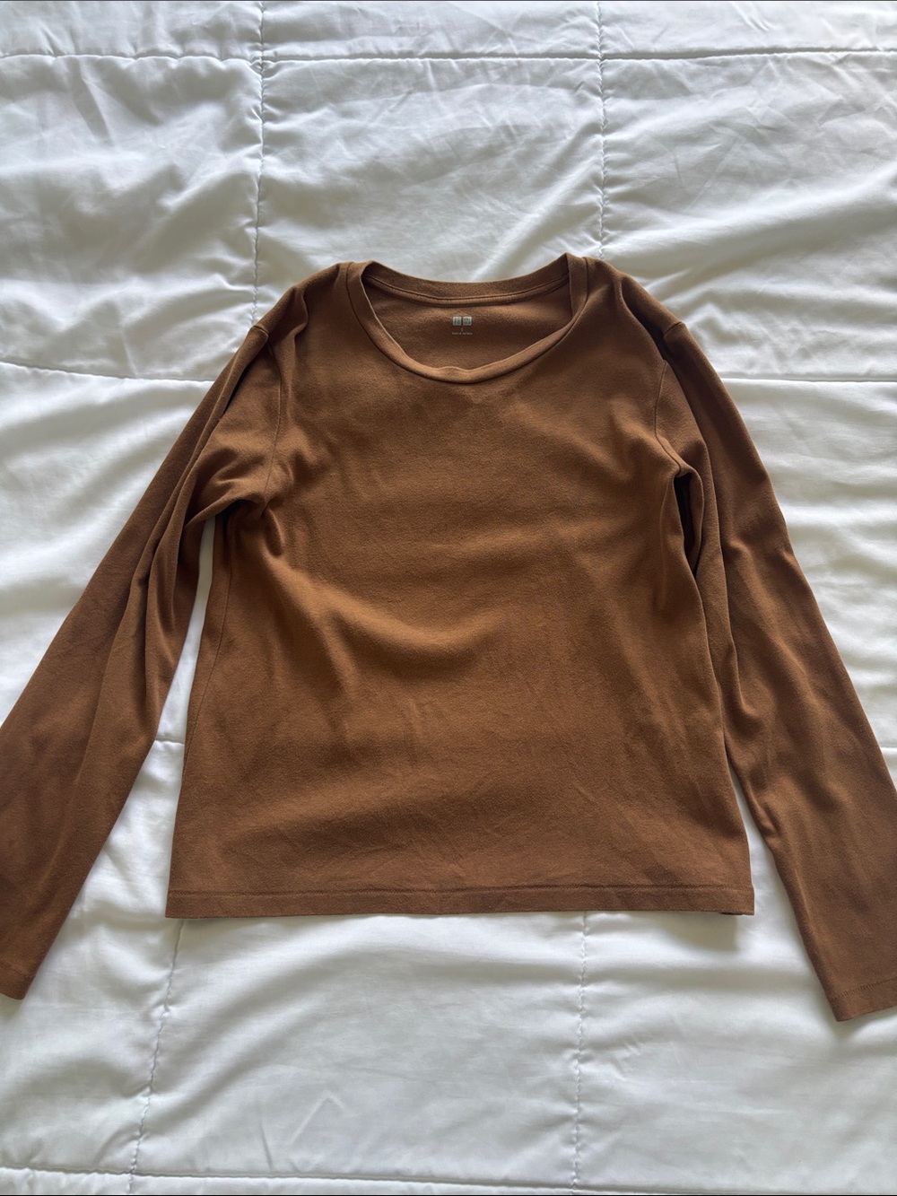 Uniqlo Long-Sleeve Top in Brown